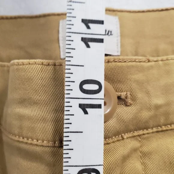 J. CREW Womens 27T (29x29.5) Chino Pants Tan Vintage Straight Cotton 3% Stretch - Picture 10 of 12